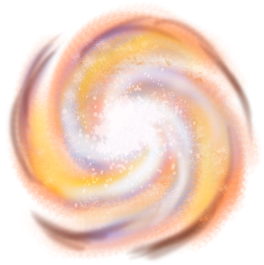 Galaxy in space, looking above